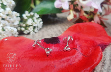 sterling silver stud earrings